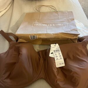 Intimissimi satin bra in brown size NWT Size 42B